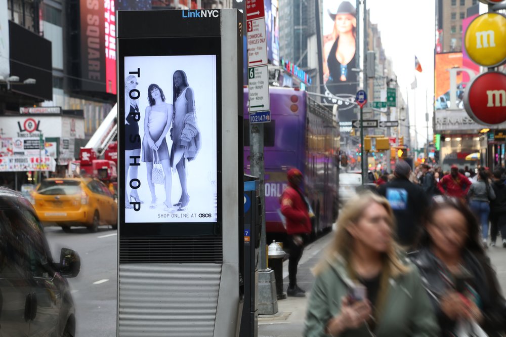 asos google ad for out of home New York